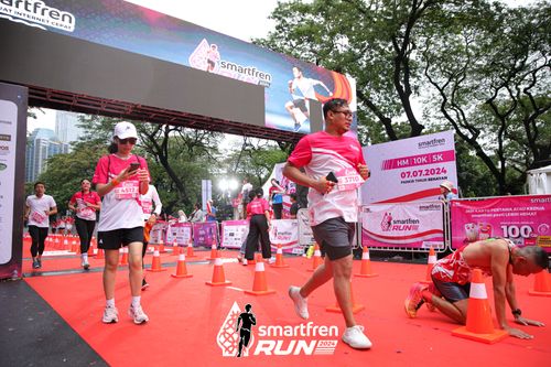Race photo from Smartfren Run 2024