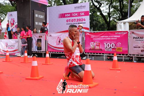 Race photo from Smartfren Run 2024