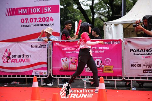 Race photo from Smartfren Run 2024