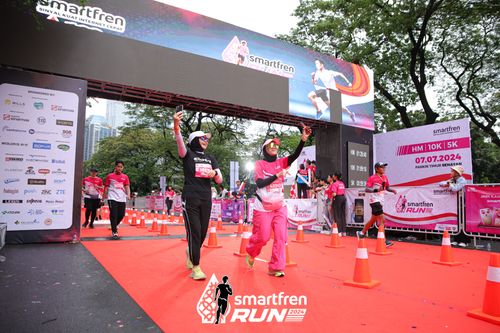 Race photo from Smartfren Run 2024