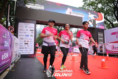 Race photo from Smartfren Run 2024
