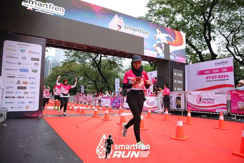 Race photo from Smartfren Run 2024