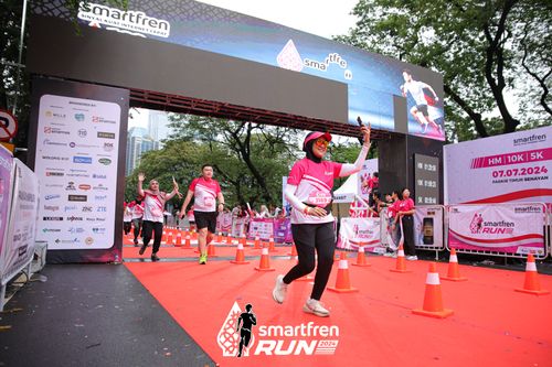 Race photo from Smartfren Run 2024