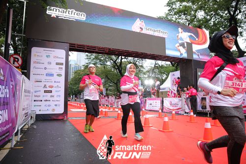 Race photo from Smartfren Run 2024