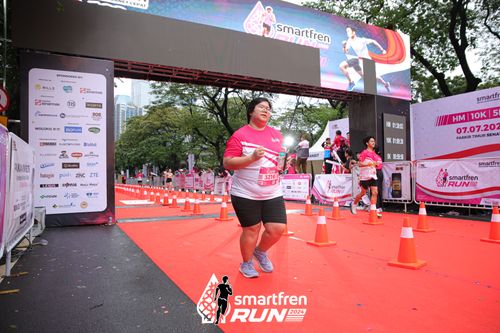 Race photo from Smartfren Run 2024