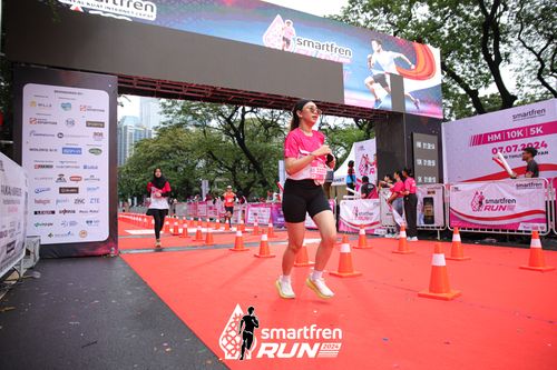 Race photo from Smartfren Run 2024