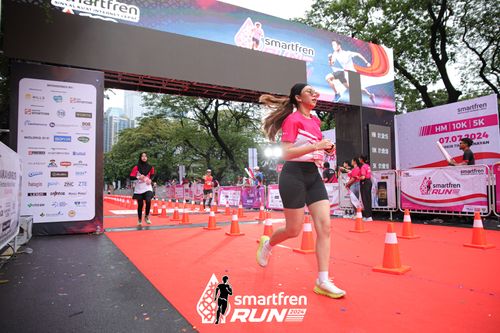 Race photo from Smartfren Run 2024