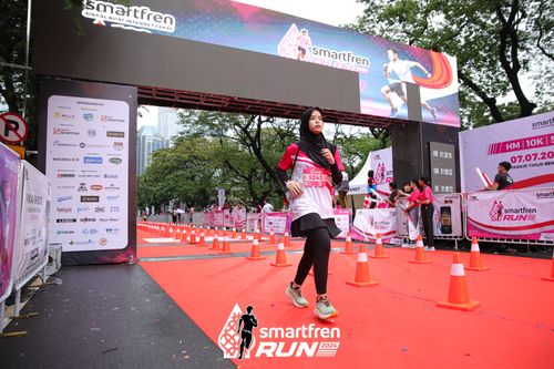 Race photo from Smartfren Run 2024