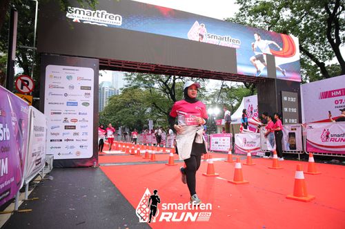 Race photo from Smartfren Run 2024