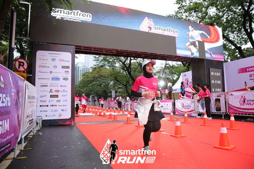 Race photo from Smartfren Run 2024