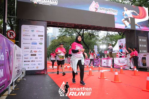 Race photo from Smartfren Run 2024