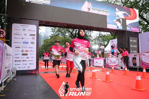 Race photo from Smartfren Run 2024