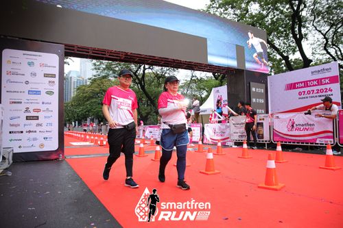 Race photo from Smartfren Run 2024