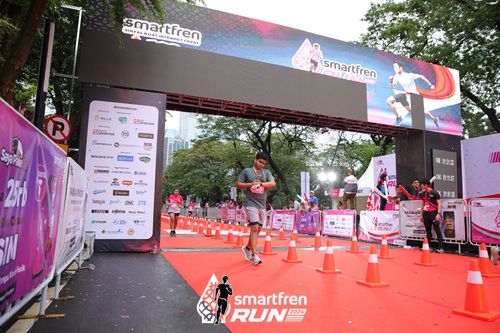 Race photo from Smartfren Run 2024