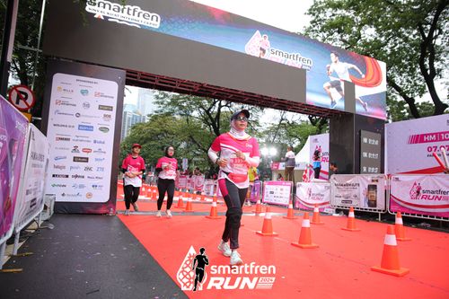 Race photo from Smartfren Run 2024