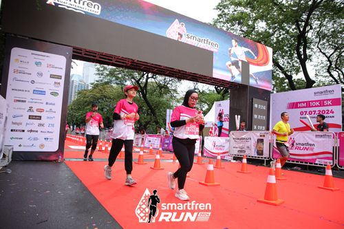 Race photo from Smartfren Run 2024