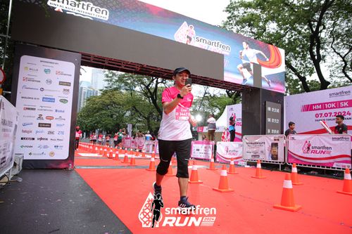 Race photo from Smartfren Run 2024