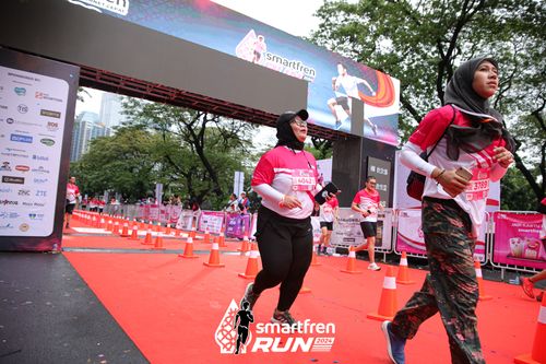 Race photo from Smartfren Run 2024