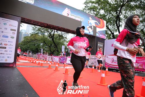 Race photo from Smartfren Run 2024