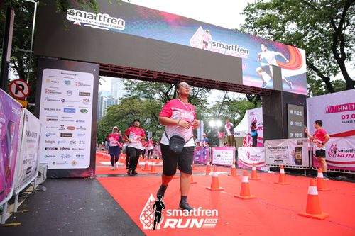 Race photo from Smartfren Run 2024
