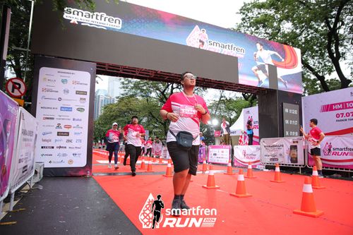Race photo from Smartfren Run 2024