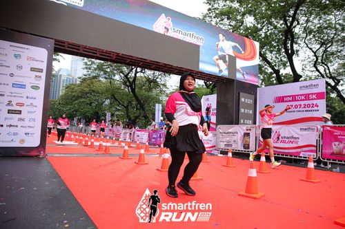 Race photo from Smartfren Run 2024