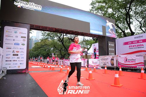 Race photo from Smartfren Run 2024