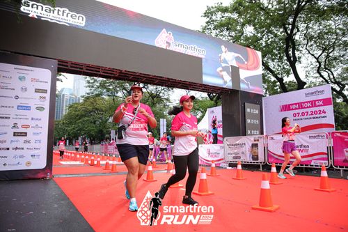 Race photo from Smartfren Run 2024