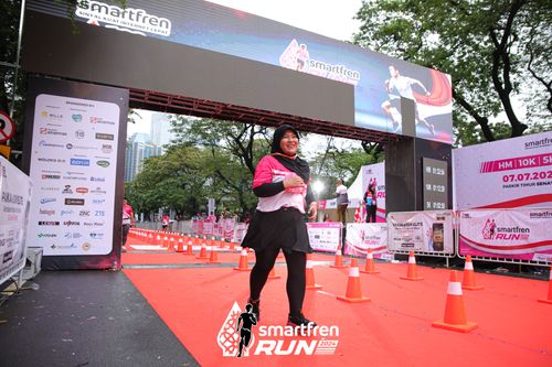 Race photo from Smartfren Run 2024