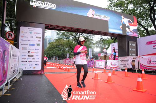 Race photo from Smartfren Run 2024
