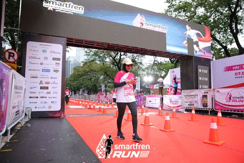 Race photo from Smartfren Run 2024