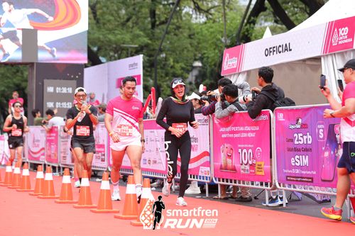 Race photo from Smartfren Run 2024