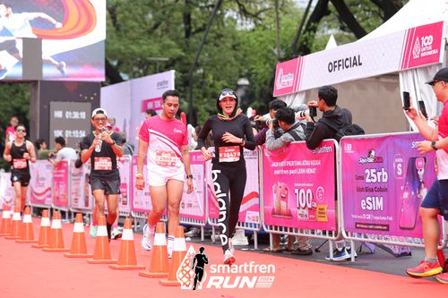 Race photo from Smartfren Run 2024