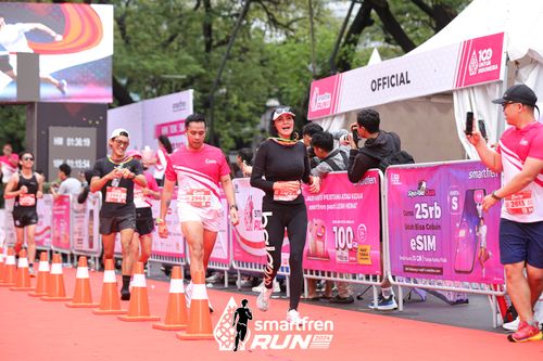 Race photo from Smartfren Run 2024