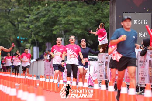 Race photo from Smartfren Run 2024
