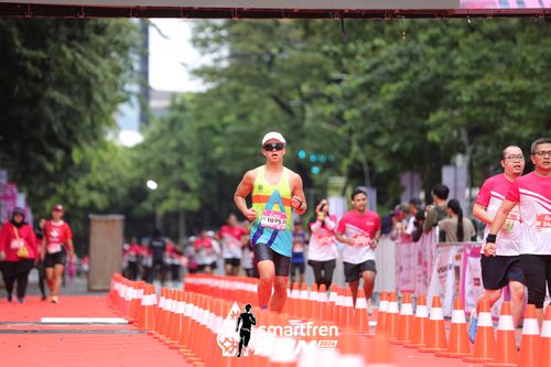 Race photo from Smartfren Run 2024