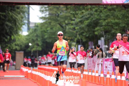 Race photo from Smartfren Run 2024
