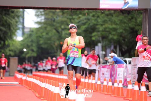 Race photo from Smartfren Run 2024