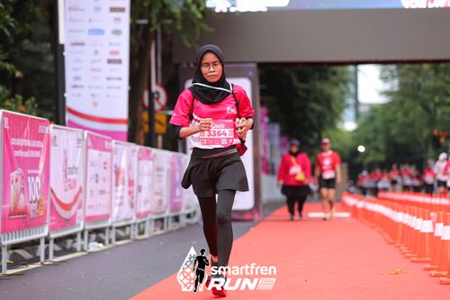 Race photo from Smartfren Run 2024