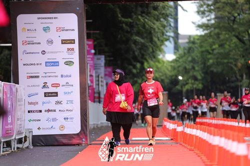 Race photo from Smartfren Run 2024