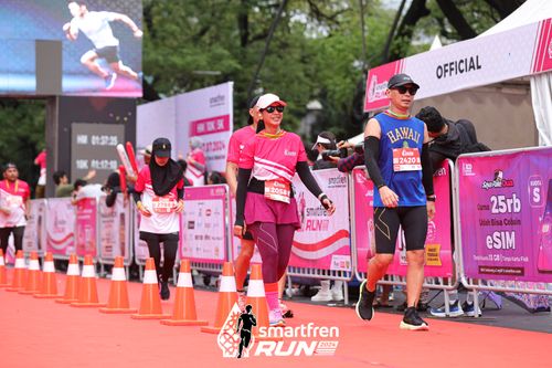 Race photo from Smartfren Run 2024