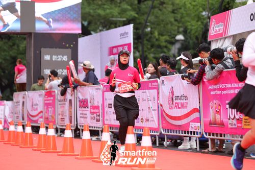 Race photo from Smartfren Run 2024