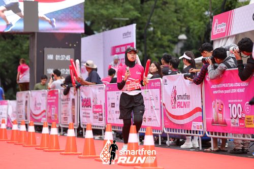 Race photo from Smartfren Run 2024