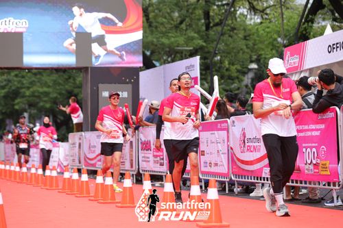 Race photo from Smartfren Run 2024