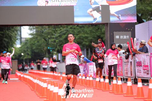 Race photo from Smartfren Run 2024