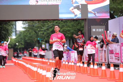 Race photo from Smartfren Run 2024