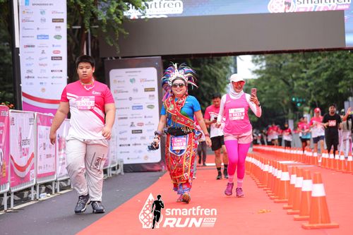 Race photo from Smartfren Run 2024
