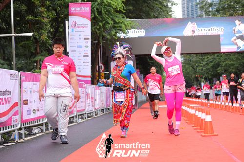 Race photo from Smartfren Run 2024