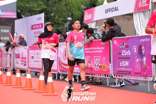Race photo from Smartfren Run 2024
