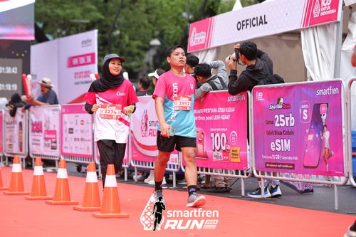 Race photo from Smartfren Run 2024